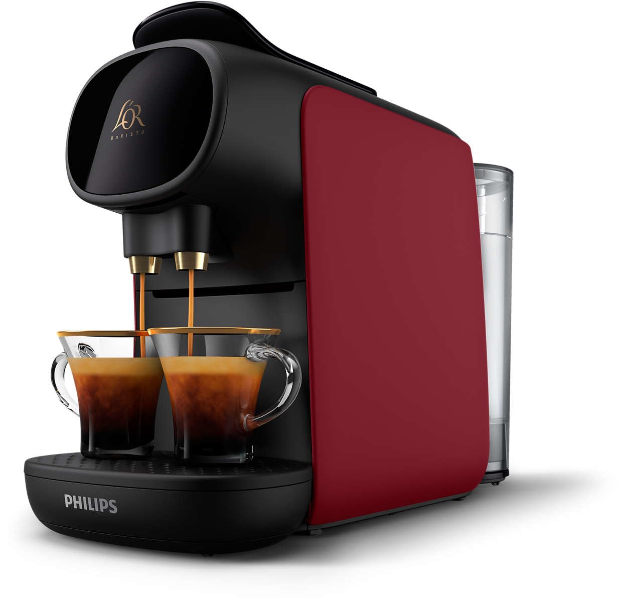 Machine à café à capsules L'OR Barista Sublime – Rouge Sunset Rubis (LM9012/50) – vue 1 | Growory
