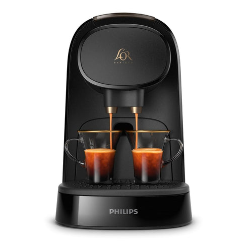 Machine à café à capsules L'OR Barista Double Shot – Noir / Levier Gris (LM8012/66) – vue 2 | Growory
