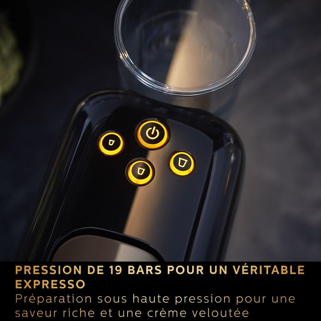 Machine à café à capsules L'OR Barista Double Shot – Noir / Levier Gris (LM8012/66) – vue 7 | Growory