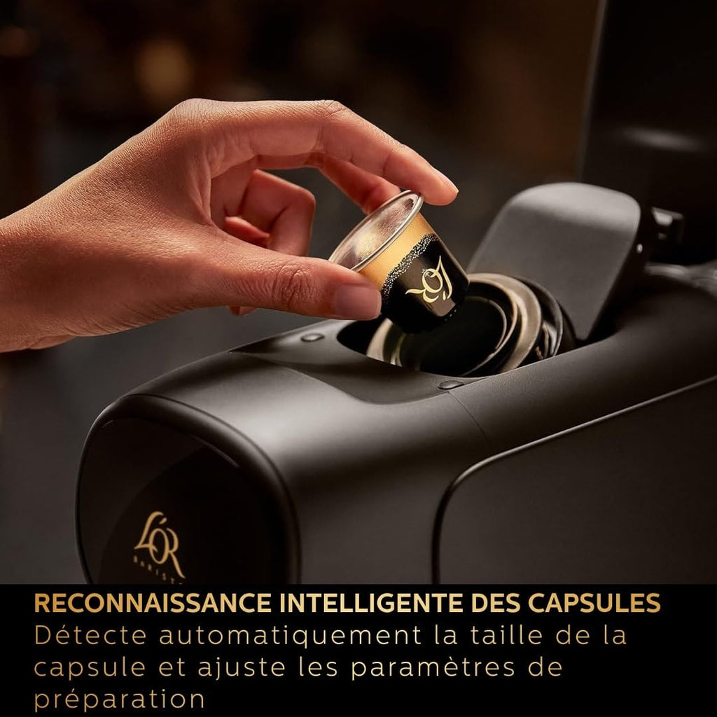 Machine à café à capsules L'OR Barista – Double Dose, Piano Noir (LM9012/66) – vue 5 | Growory