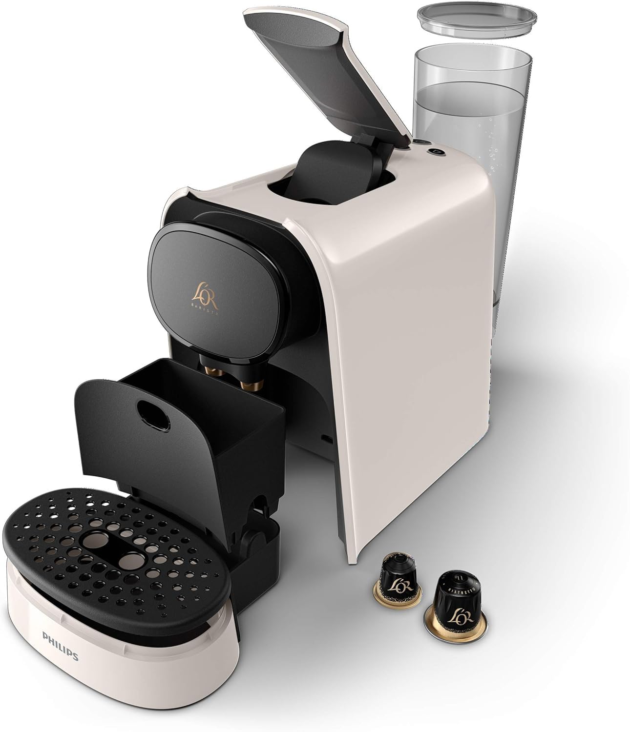 Machine à café à capsules L'OR Barista Original – Blanc Satiné (LM8012/00) – vue 8 | Growory