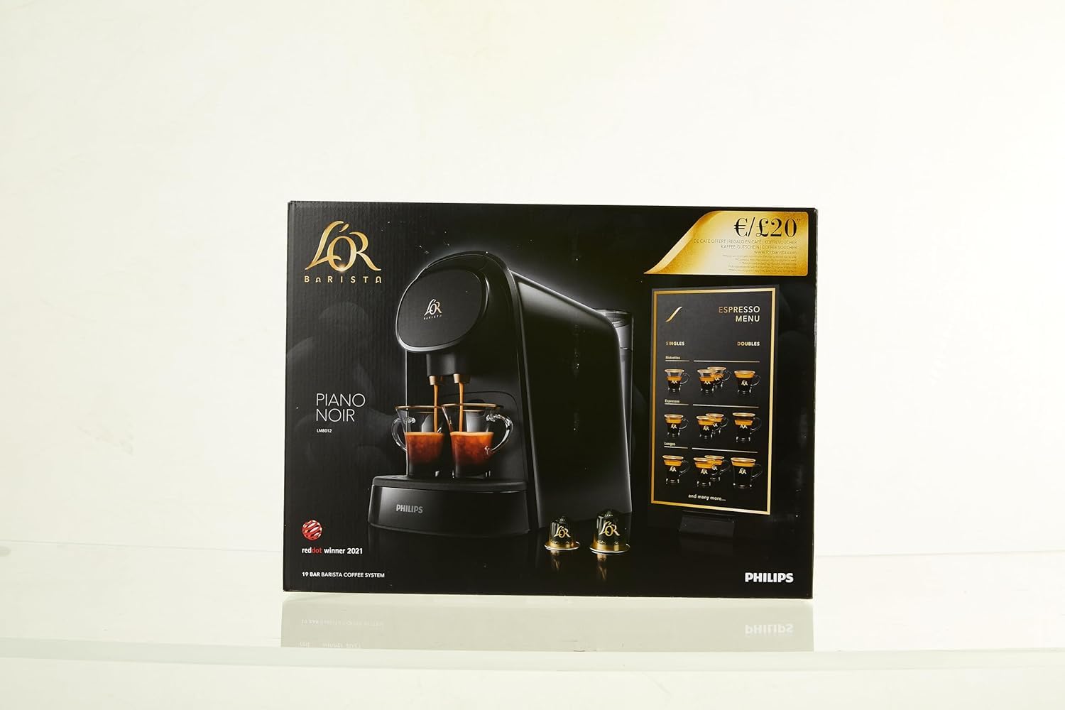 Machine à café à capsules L'OR Barista Original – Noir (LM8012/60) – vue 7 | Growory