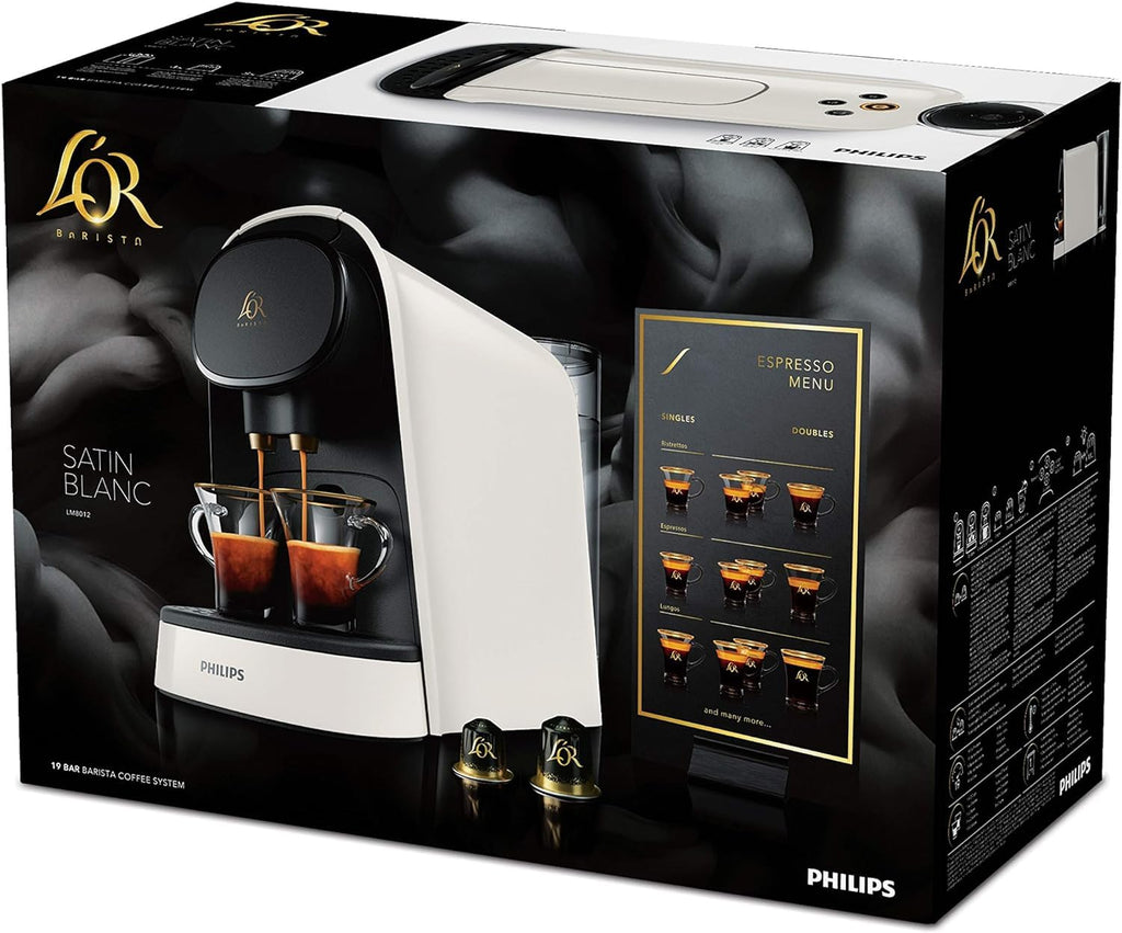 Machine à café à capsules L'OR Barista Original – Blanc Satiné (LM8012/00) – vue 7 | Growory